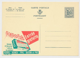 Publibel - Postal Stationery Belgium 1957 Expo 58 - Persil Soap - Henco - Pril  - Carnaval