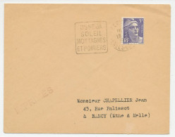 Cover / Postmark France 1952 Pear Trees - Mountains - Frutta