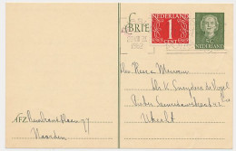 Briefkaart G. 300 / Bijfrankering Bussum - Utrecht 1952 - Postwaardestukken