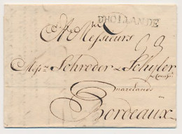 Amsterdam - Bordeaux Frankrijk 1765 - D Hollande - ...-1852 Vorläufer