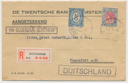 Amsterdam - Stempel VIA OLDENZAAL-BENTHEIM - Duitsland 1923 - Unclassified