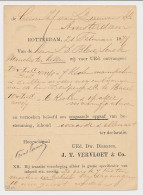 Briefkaart G. 7 Particulier Bedrukt Rotterdam 1877 - Postwaardestukken
