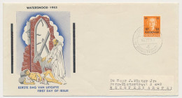 FDC / 1e Dag Em. Watersnood 1953 - Uitgave Boom - Unclassified