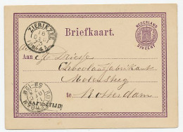 Zierikzee - Rotterdam 1873 - Na Posttijd  - Lettres & Documents