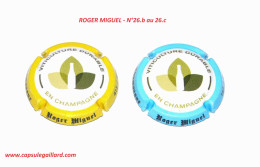 2 CAPSULES DE CHAMPAGNE - ROGER MIGUEL  N°26.b Et 26.c - Collezioni