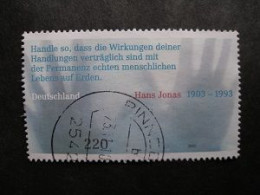 RFA 2003 - Hans Jonas ( Centenaire De Sa Naissance ) - Oblitéré - Used Stamps