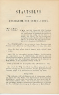 Staatsblad 1904 : Spoorlijn / Stoombootveer Hellevoetsluis - Documents Historiques