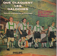 QUE CLAQUENT LES GALOCHES  - FR EP DANSES POPULAIRES TYROLIENNES - TIROLER KNAPPENTANZ + 3 - Wereldmuziek