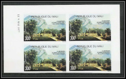 90159b Mali Non Dentelé ** MNH Imperf N°304 La Langue Francaise Chateau Castle Coin Daté 09/05/1977 - Mali (1959-...)