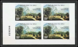 90159a Mali Non Dentelé ** MNH Imperf N°304 La Langue Francaise Bloc 4 Chateau Castle - Mali (1959-...)