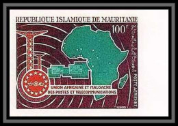 90144a Mauritanie N°69 Uampt Télécommunication Non Dentelé ** MNH Imperf  - Afrika