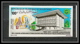 90145 Mauritanie Non Dentelé ** MNH Imperf N°115 Uampt Télécommunication - Telecom