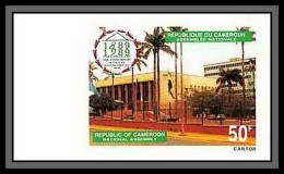 90086c Cameroun Cameroon N°826 Palais De L'assemblee Union Interparlementaire Non Dentelé ** MNH Imperf  - Camerún (1960-...)