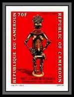 90062a Cameroun Cameroon N°791 Statuette Cuivre Non Dentelé ** MNH Imperf Sculpture - Kameroen (1960-...)