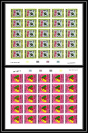 90047 Cameroun Cameroon N°836/837 Sida Aids Feuille Sheet 50 Timbres Non Dentelé Imperf MNH ** Disease - Ziekte