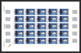 90001/ Terres Australes Taaf N°207 Amiral Jacquinot Non Dentelé Imperf ** MNH Feuille De 25 Sheet Type 3 2 Traits - Imperforates, Proofs & Errors