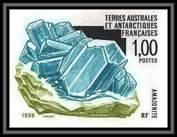 89999d/ Terres Australes Taaf N°203 Amazonite Mineraux Minerals Non Dentelé Imperf ** MNH  - Geschnittene, Druckproben Und Abarten
