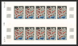 90001a Cote 1500 Taaf Terres Australes Airmail PA N°24 Archipel Non Dentelé ** MNH Imperf Feuille Sheet Type 1 - 0 Trait - Imperforates, Proofs & Errors