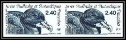 89977f/ Terres Australes Taaf N°204 Pétrel Oiseaux (birds) Non Dentelé Imperf ** MNH Paire - Ongetande, Proeven & Plaatfouten