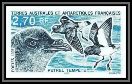 89975d/ Terres Australes Taaf N°214 Pétrel Oiseaux (birds) Non Dentelé Imperf ** MNH  - Ongetande, Proeven & Plaatfouten