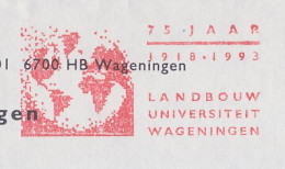 Meter Cover Netherlands 1993 75 Years Wageningen Agricultural University - Non Classés