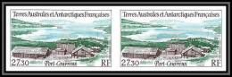 89969f/ Terres Australes Taaf PA N°140 Port-Couvreux Non Dentelé Imperf ** MNH Paire - Imperforates, Proofs & Errors