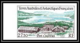 89969e/ Terres Australes Taaf PA N°140 Port-Couvreux Non Dentelé Imperf ** MNH Bord De Feuille - Ongetande, Proeven & Plaatfouten