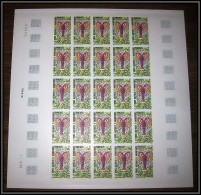 89971/ Terres Australes Taaf PA N°141 Langouste Lobster Non Dentelé Imperf ** MNH Feuille De 25 Sheet Type 1 0 Trait  - Geschnittene, Druckproben Und Abarten