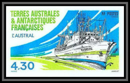 89949d/ Terres Australes Taaf N°208 Navire L'Austral Ship Non Dentelé Imperf ** MNH  - Ongetande, Proeven & Plaatfouten