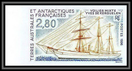 89943e/ Terres Australes Taaf N°206 Voilier Kerguelen Non Dentelé Imperf ** MNH Bord De Feuille - Non Dentelés, épreuves & Variétés