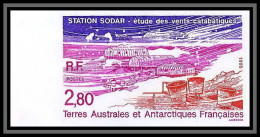 89938e/ Terres Australes Taaf N°199 Station Sodar Non Dentelé Imperf ** MNH Bord De Feuille - Ongetande, Proeven & Plaatfouten