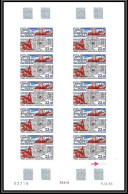 89915a Terres Australes Taaf PA N°130 Chalutier Peche Fishing Ship Non Dentelé Imperf ** Feuille Sheet Type 3 2 Traits - Imperforates, Proofs & Errors