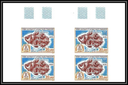 89913d Terres Australes Taaf PA N°137 Carte Ile De Crozet Island Non Dentelé Imperf ** MNH Bloc 4 - Non Dentelés, épreuves & Variétés