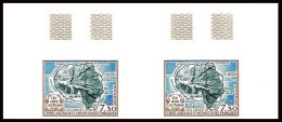 89902e Terres Australes Taaf Poste Aérienne PA N°110 Ile Aux Cochons Pigs Island Non Dentelé Imperf ** MNH Paire - Imperforates, Proofs & Errors