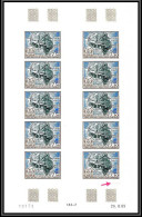 89902 Terres Australes Taaf PA N°110 Ile Aux Cochons Pigs Island Non Dentelé Imperf ** MNH Feuille Sheet Type 2 1 Trait - Non Dentelés, épreuves & Variétés