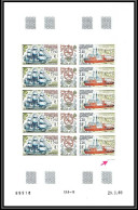 89901a Terres Australes Taaf PA N°113A Navire Astrobale Ship Non Dentelé Imperf ** MNH Feuille Sheet Type 3 2 Traits - Sin Dentar, Pruebas De Impresión Y Variedades