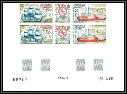 89901e Terres Australes Taaf PA N°113A Navire Astrobale Ship Non Dentelé Imperf ** MNH Coin Daté Type 1 0 Trait - Non Dentelés, épreuves & Variétés