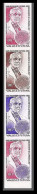 90600d Wallis Et Futuna N°105 Fleming Pénicilline Penicillium Essai Proof Non Dentelé Imperf ** MNH Bande 4 Strip - Non Dentellati, Prove E Varietà