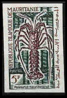 90528a Mauritanie N°180 écrevisse Crawfish Non Dentelé ** MNH Imperf  - Crustaceans