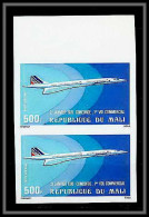 90509b Mali 1975 Poste Aérienne PA N°266 Concorde 1er Vol Commercial De 1976 Non Dentelé ** MNH Imperf Paire - Concorde
