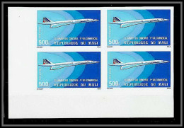 90509d Mali 1975 Poste Aérienne PA N°266 Concorde 1er Vol Commercial De 1976 Non Dentelé ** MNH Imperf Bloc 4 - Concorde