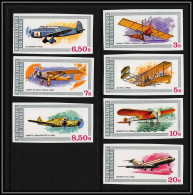 90505 Guinée (guinea) 638 / 644 Aviation 7 Valeurs Non Dentelé ** MNH Imperfavion Plane Bleriot Boeing - Flugzeuge