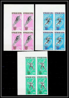 90465b Mali N°267/269 Jeux Olympiques (olympic Games) Innsbruck 76 Non Dentelé ** MNH Imperf Skating Ski Bloc 4 - Mali (1959-...)