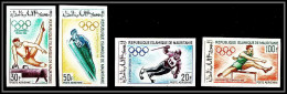 90463 Mauritanie N°73/76 Jeux Olympiques (olympic Games) 1968 Mexico Grenoble Non Dentelé ** MNH Imperf - Winter 1968: Grenoble
