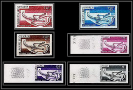 90410c Comores Comoros N°99 Sabre (saber) 6 Couleurs Essai Proof Non Dentelé Imperf ** MNH Armes Weapons - Komoren (1975-...)