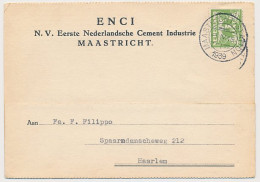 Firma Briefkaart Maastricht 1939 - ENCI - Cement Industrie - Unclassified