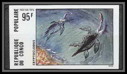 90384 Congo Non Dentelé ** MNH Imperf N°403 Animaux Prehistoriques Cryptocleydus Prehistoric Animal - Prehistorics