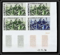 90273 Monaco Essai (trial Color) Non Dentelé N°1086 Carriere De Navigateur Albert 1er Hirondelle Coin Daté 08/11/1976 - Nuovi