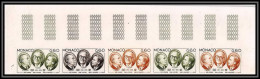 90248 Monaco N°1048 Ecrivains (writers) Dorgeles Achard Bauer Bande 5 Strip Essai Proof Non Dentelé Imperf ** MNH  - Neufs