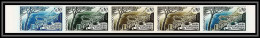 90214a Monaco N°723 Annee Internationale Du Tourisme Tourism 1967 Bande 5 Strip Essai Proof Non Dentelé Imperf ** MNH - Ongebruikt